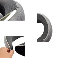 Gray Snailrest Memory Foam Travel Neck Pillow for comfy road trips