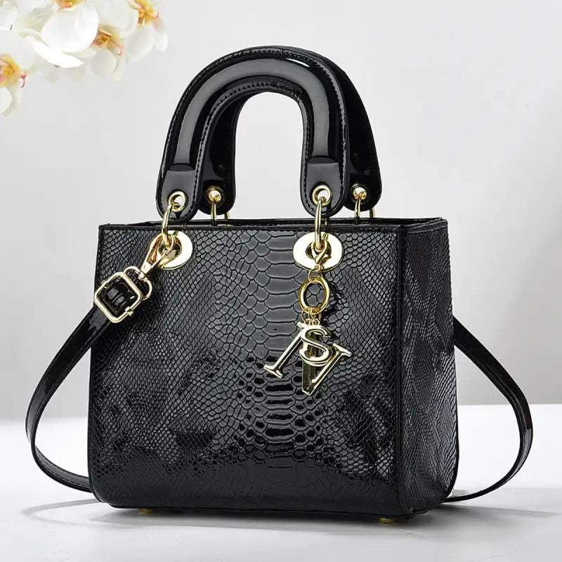 Snakeskin Pattern Handbags Darling Shoulder Messenger Bag Khaki