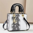 ChicCarry Women’s Shoulder Messenger Bag - Nail Pattern White