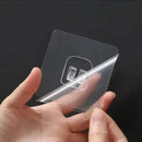 10pcs Transparent Self-Adhesive Hook Hanger Wall Storage Rack Fixing Patch Strong No-Punch Snaps For Kitchen Bathroom