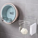10pcs Transparent Self-Adhesive Hook Hanger Wall Storage Rack Fixing Patch Strong No-Punch Snaps For Kitchen Bathroom