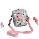 Snoopy comic-themed crossbody bag.