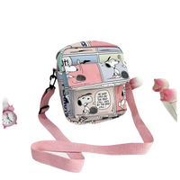 Snoopy comic-themed crossbody bag.