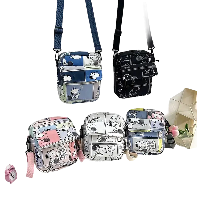 Snoopy Cartoon Corner Creature Diagonal Handbag