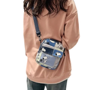 Snoopy comic-strip crossbody bag.