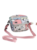 Snoopy comic strip crossbody bag.
