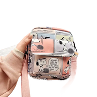 Snoopy comic-themed crossbody bag.