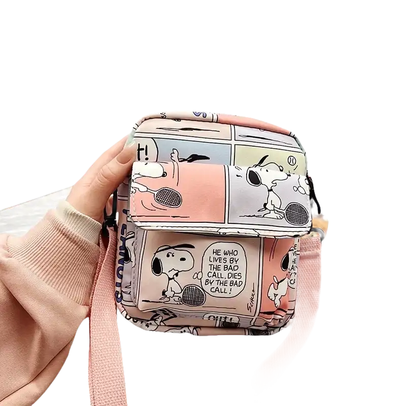 Snoopy Cartoon Corner Creature Diagonal Handbag
