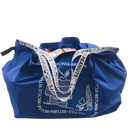 Blue reusable shopping bag with Snoopy print.