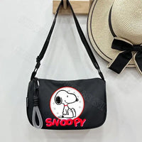Black Snoopy shoulder bag.