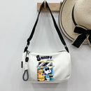 White Snoopy shoulder bag.