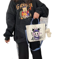 Cartoon-themed tote bag.