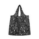Black Snoopy-patterned tote bag.