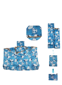 Foldable Snoopy-patterned shopping bag.