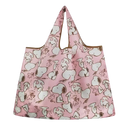 Pink Snoopy reusable shopping bag.