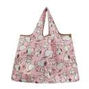 Pink Snoopy-patterned tote bag.
