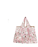 Pink Snoopy-patterned tote bag.
