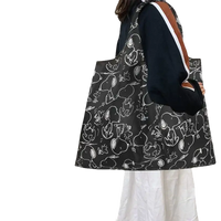 Snoopy-patterned shopping bag.
