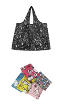 Snoopy-themed reusable shopping bags.