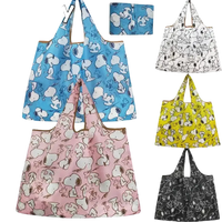 Snoopy-themed reusable shopping bags.