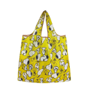 Yellow Snoopy-patterned tote bag.