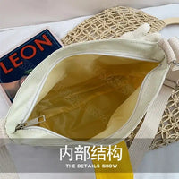 Open canvas tote bag.