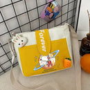 Yellow and white Snoopy messenger bag.