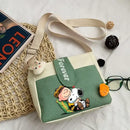 Snoopy and Charlie Brown canvas bag.