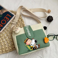 Snoopy and Charlie Brown canvas bag.