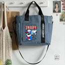 Blue Snoopy tote bag.