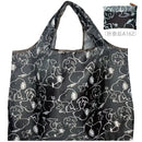 Black Snoopy-patterned tote bag.