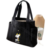 Black Snoopy tote bag.
