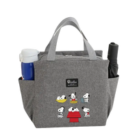 Gray Snoopy lunch bag.