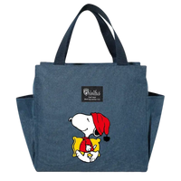 Blue Snoopy tote bag.