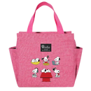 Pink Snoopy tote bag.