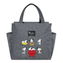 Gray Snoopy-themed tote bag.