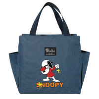Blue Snoopy tote bag.