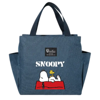 Blue Snoopy tote bag.