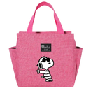 Pink Snoopy tote bag.