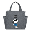 Gray Snoopy tote bag.
