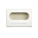 White rectangular Bluetooth amplifier case.