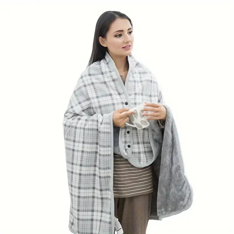 SnuggleWrap: Flannel Shawl Blanket