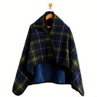 1pc Wearable Blankets Shawl Blanket Flannel Lazy Casual Office Blanket - PURPLE