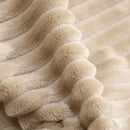 Striped Flannel Blankets For Beds Solid Pink Blue Color Soft Warm Mink Throw Sofa Cover Bedspread Beach Airplane Travel