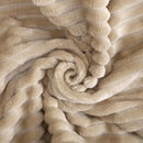 Striped Flannel Blankets For Beds Solid Pink Blue Color Soft Warm Mink Throw Sofa Cover Bedspread Beach Airplane Travel