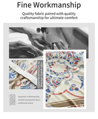 1 PC Printed sofa cover with skirt high elasticity soft hand feel pet stain resistant decorative sofa