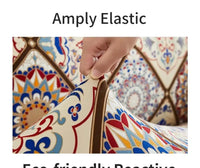 1 PC Printed sofa cover with skirt high elasticity soft hand feel pet stain resistant decorative sofa