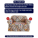 1 PC Printed sofa cover with skirt high elasticity soft hand feel pet stain resistant decorative sofa