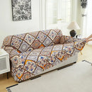 1 PC Printed sofa cover with skirt high elasticity soft hand feel pet stain resistant decorative sofa