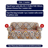1 PC Printed sofa cover with skirt high elasticity soft hand feel pet stain resistant decorative sofa